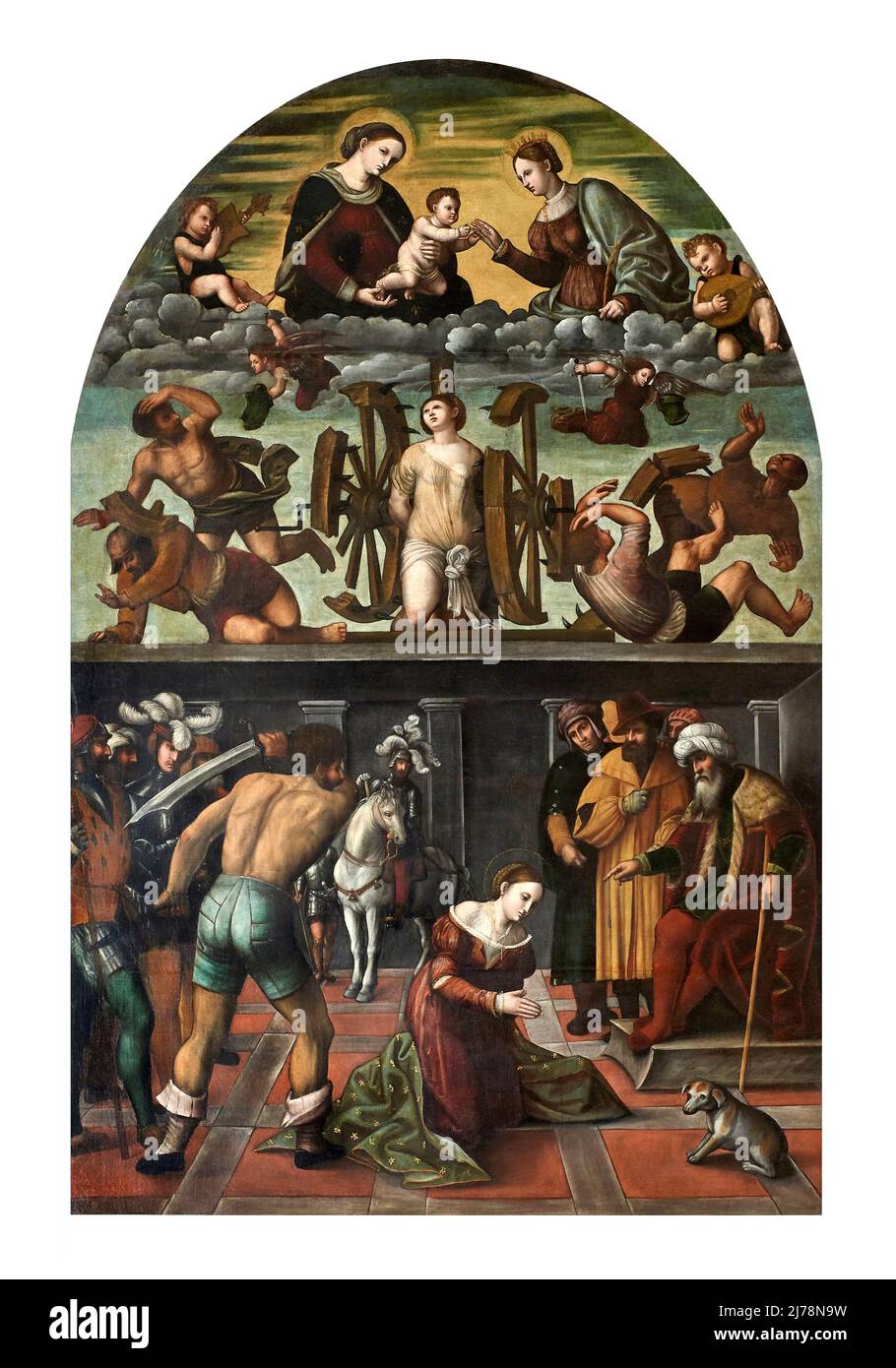 Martirio di S. caterina d’Alessandria olio su tela .Paolo da Caylina