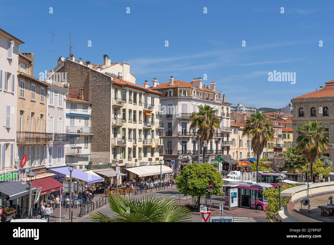 Placa Cornut Gentille in Cannes Stockfoto