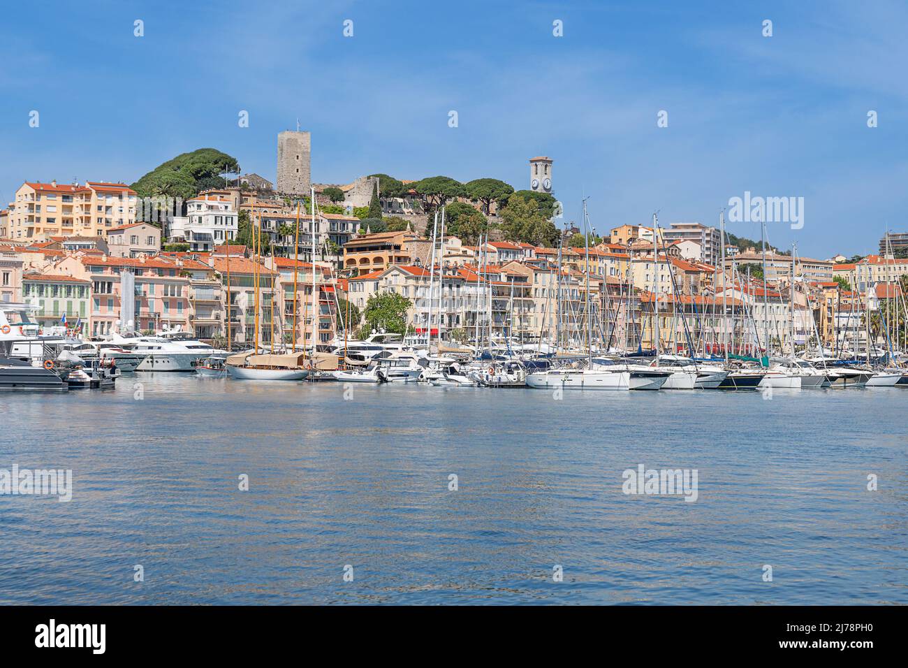 Cannes an der Cote d'Azur Stockfoto