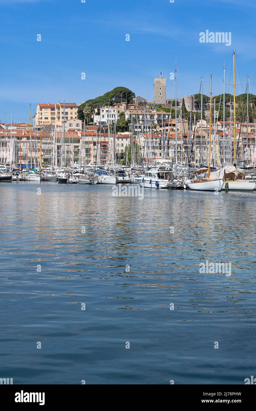 Cannes an der Cote d'Azur Stockfoto