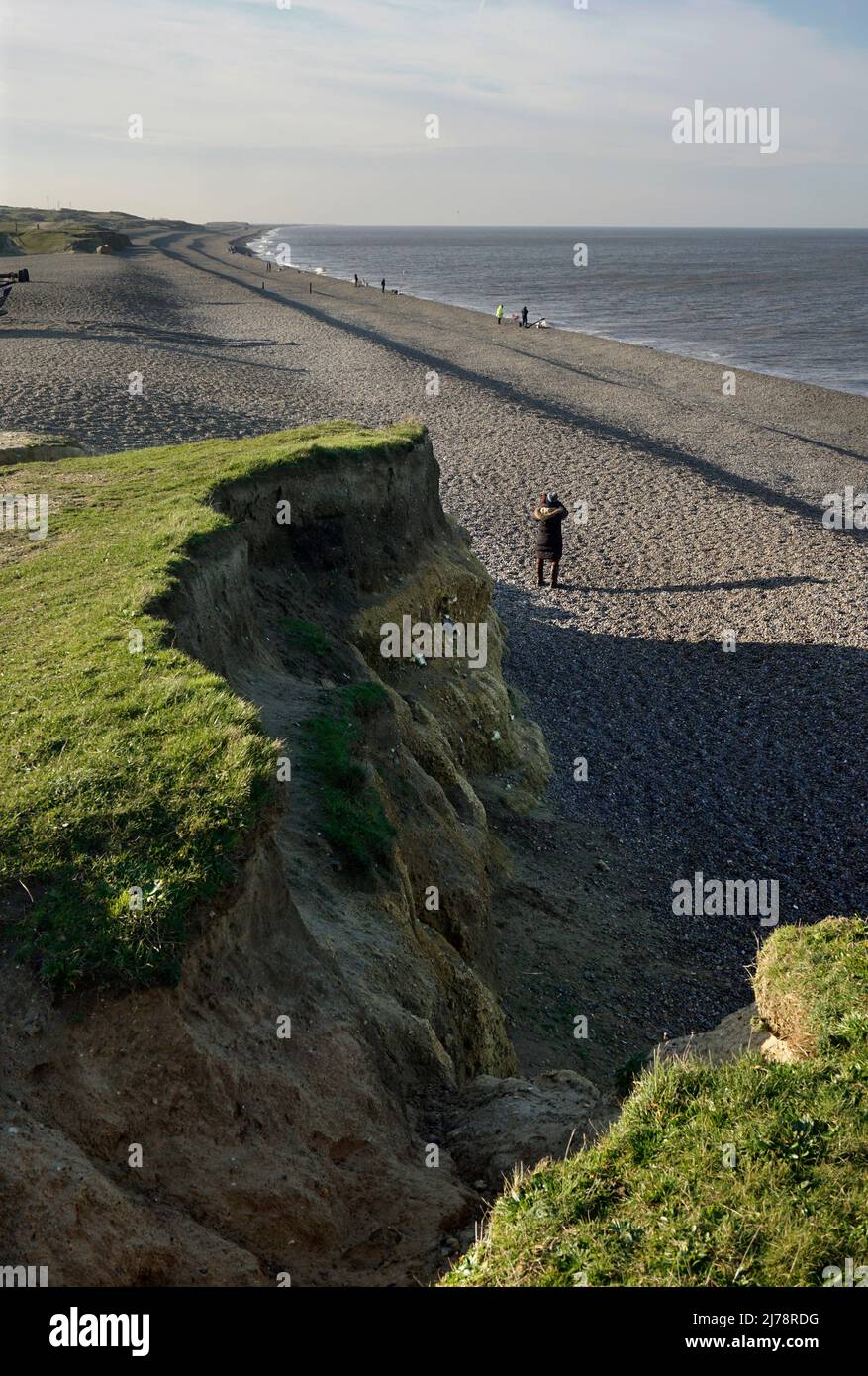 Shingle Beach weybourne norfolk england Stockfoto