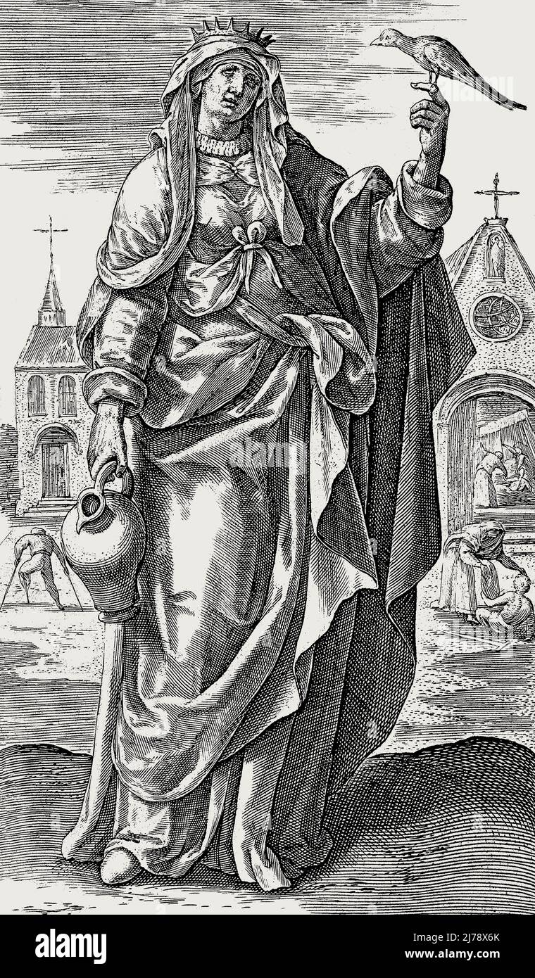 Elisabeth von Ungarn, Heilige Elisabeth von Thüringen, 1207 – 1231 Stockfoto