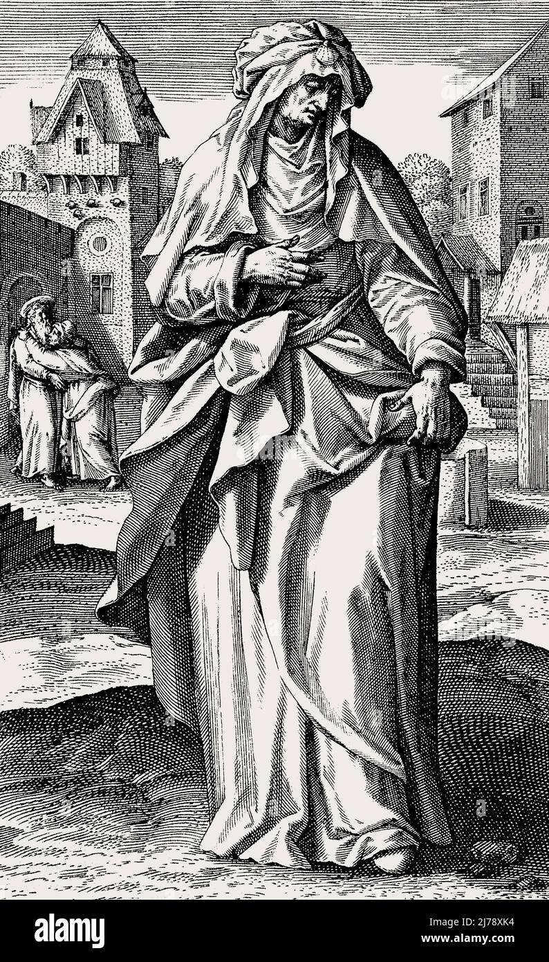Die heilige Anna, Mutter der Jungfrau Maria Stockfoto
