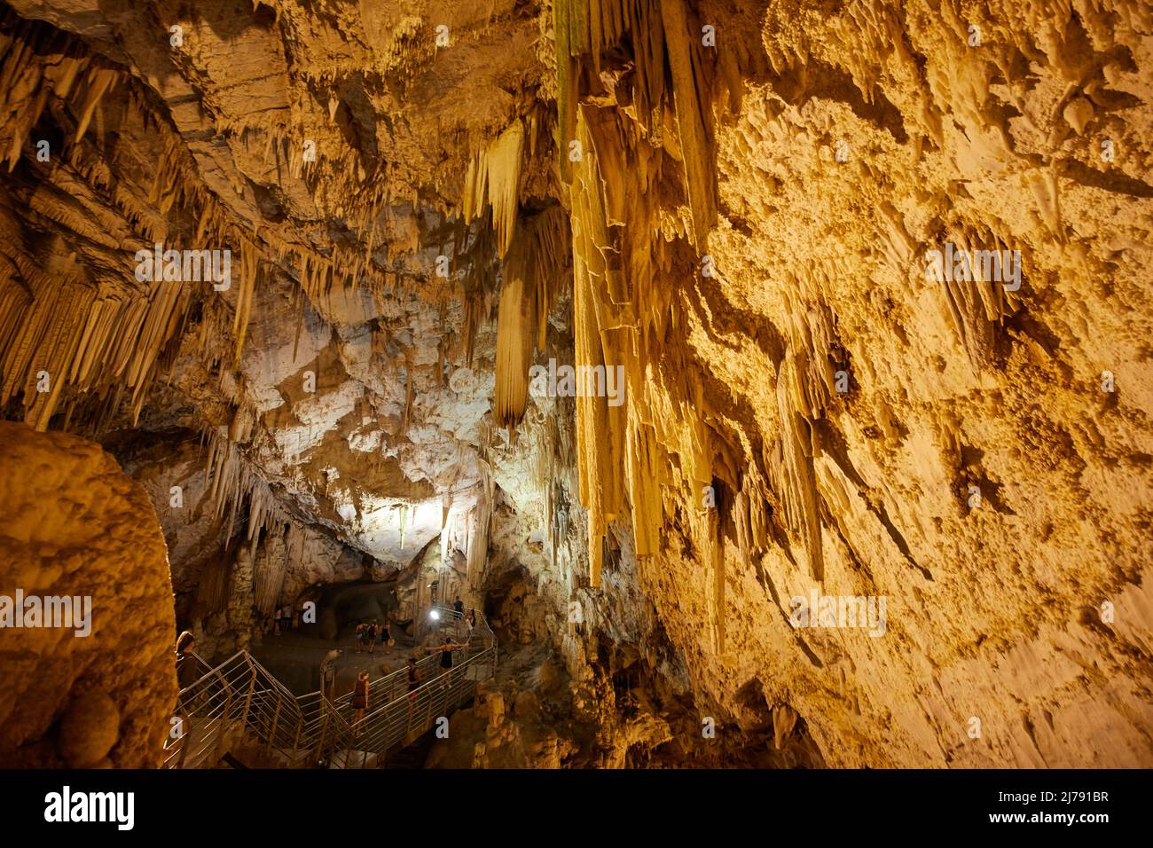 Die Höhlen in Antiparos, Kykladen, Griechenland Stockfoto