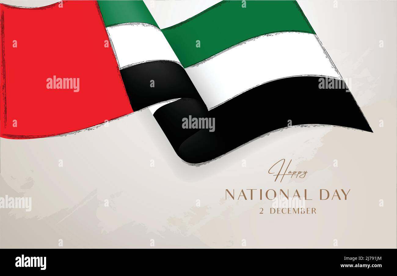 Nationalfeiertag der Vereinigten Arabischen Emirate Stock Vektor