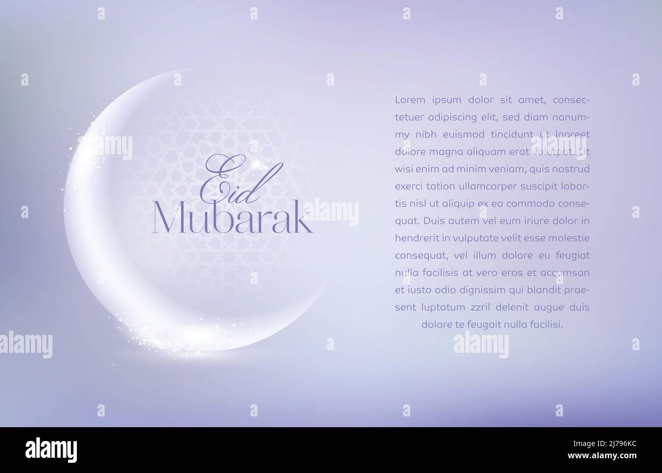 Islamische Grußkarte Eid Mubarak Stock Vektor