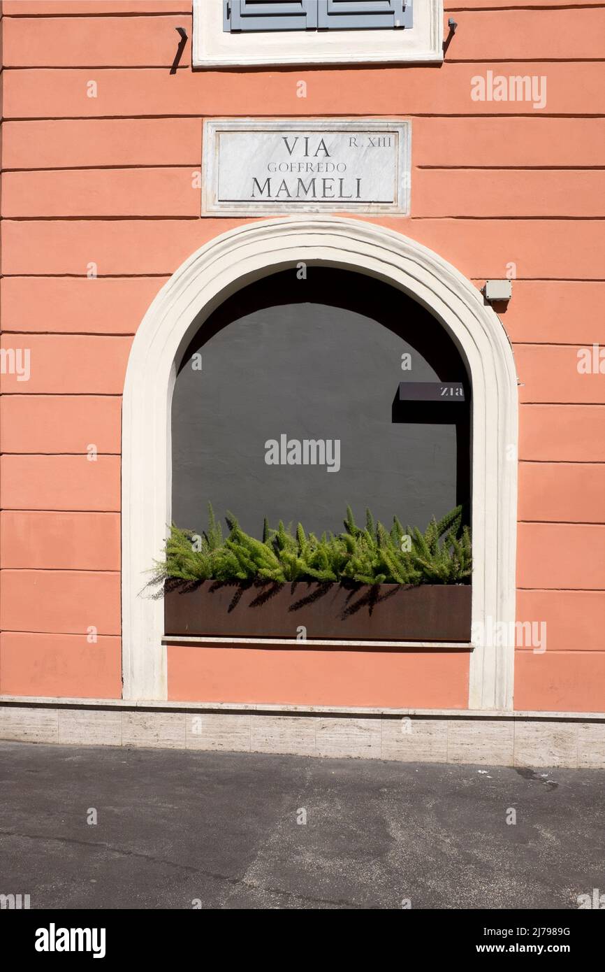 Zia Restaurant Trastevere Rom Italien Stockfoto
