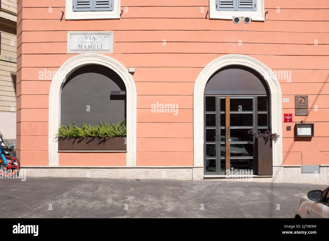 Zia Restaurant Trastevere Rom Italien Stockfoto