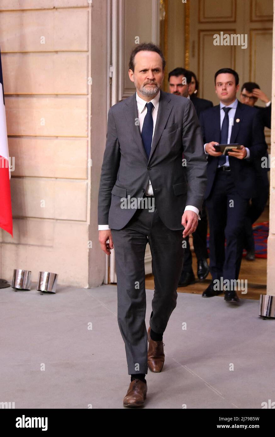 Jean-Marc Dumontet während der Investiturfeier des französischen Staatspräsidenten Emmanuel Macron am 7. Mai 2022 im Elysée-Palast in Paris, Frankreich, nach seiner Wiederwahl am 24. April. Foto von Dominique Jacovides/Pool/ABACAPRESS.COM Stockfoto