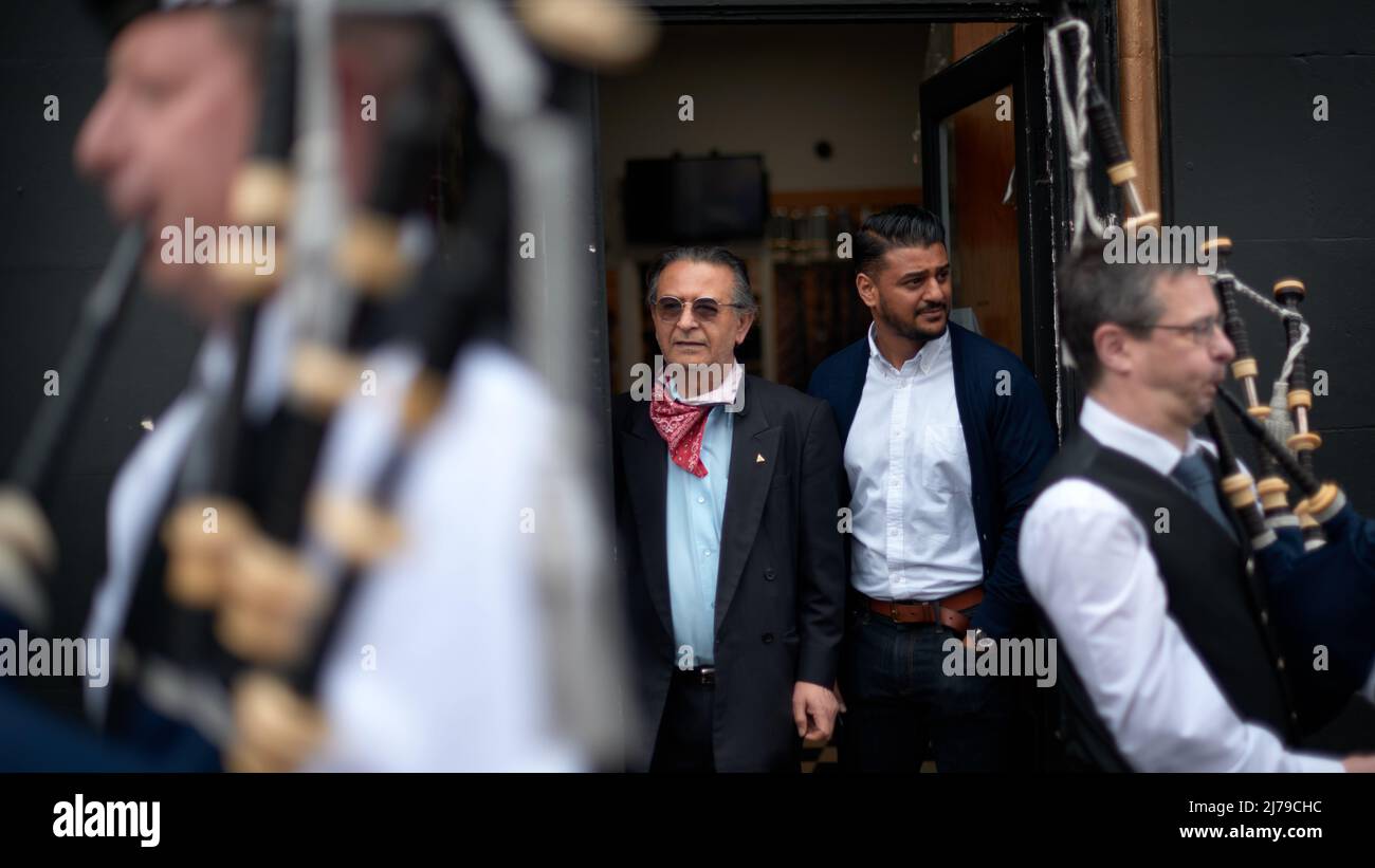 Edinburgh Schottland, Großbritannien Mai 07 2022. Hunderte nehmen an der Maiday March und Rally Teil, die von der Johnston Terrace aus ihren Weg durch die Stadt machten. Credit sst/alamy Live News Stockfoto