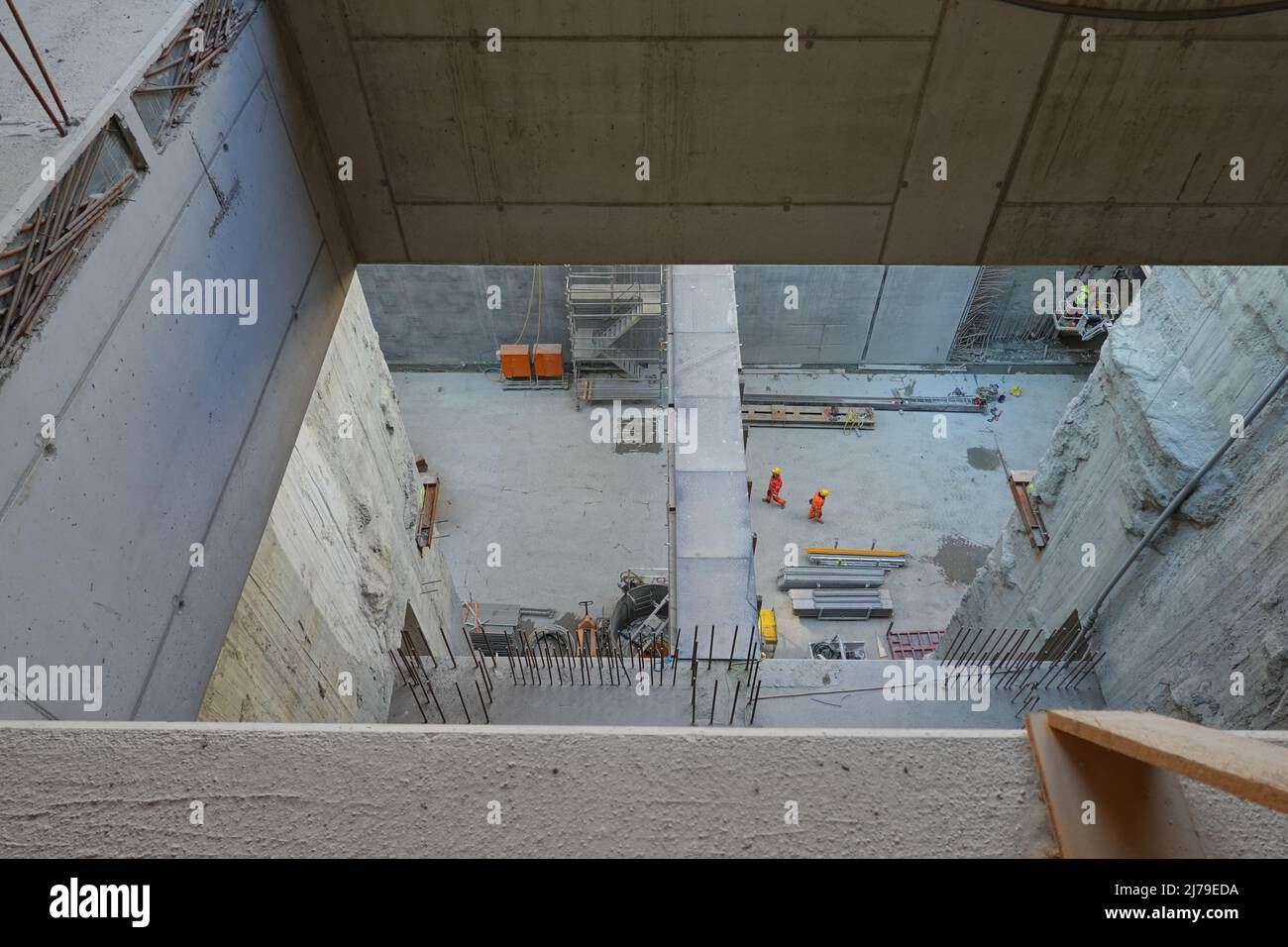 Wien, U-Bahn-Station Matzleinsdorferplatz Stockfoto