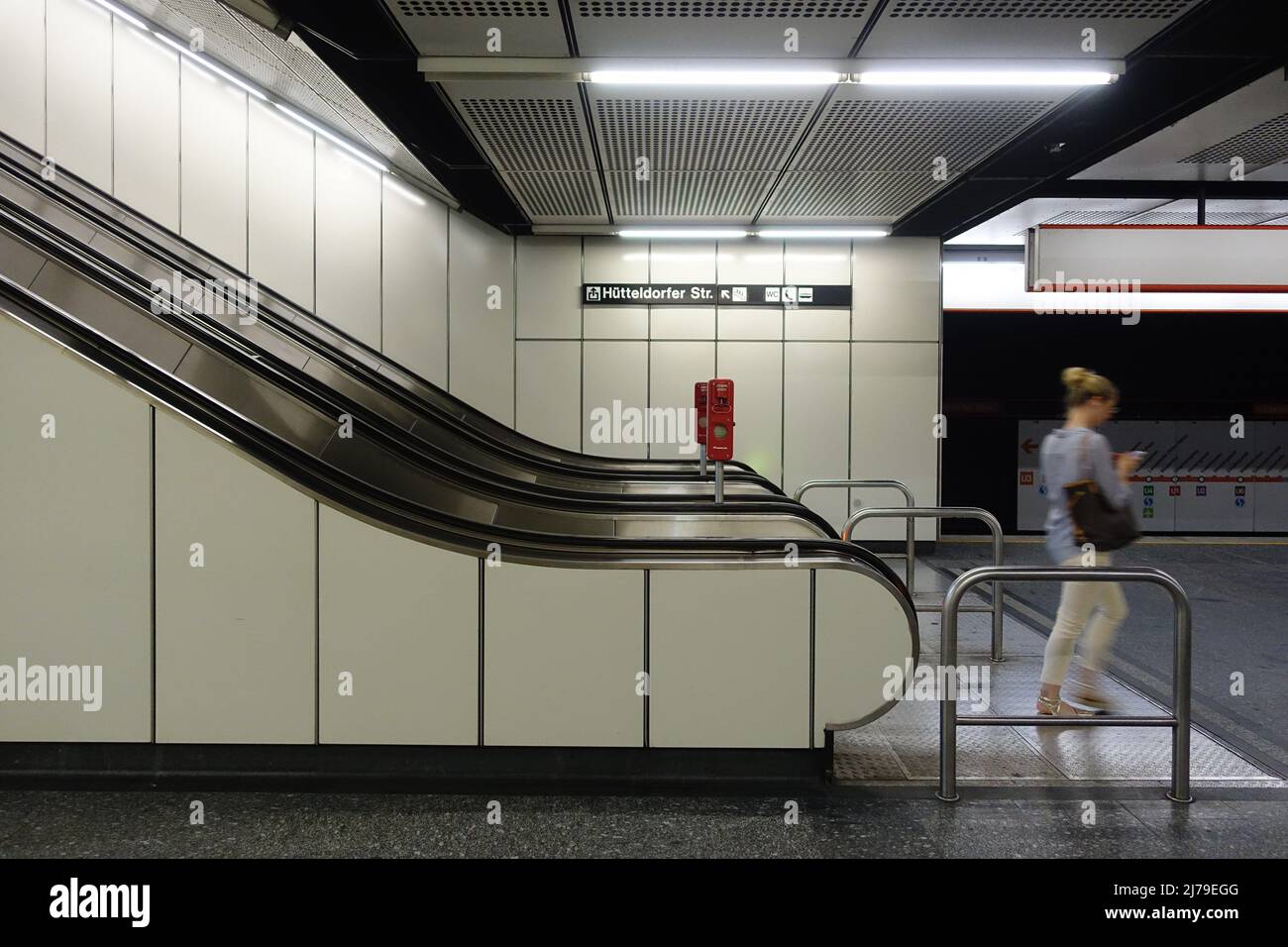 Wien, U-Bahn-Linie U3 // Wien, U-Bahn-Linie U3 Stockfoto