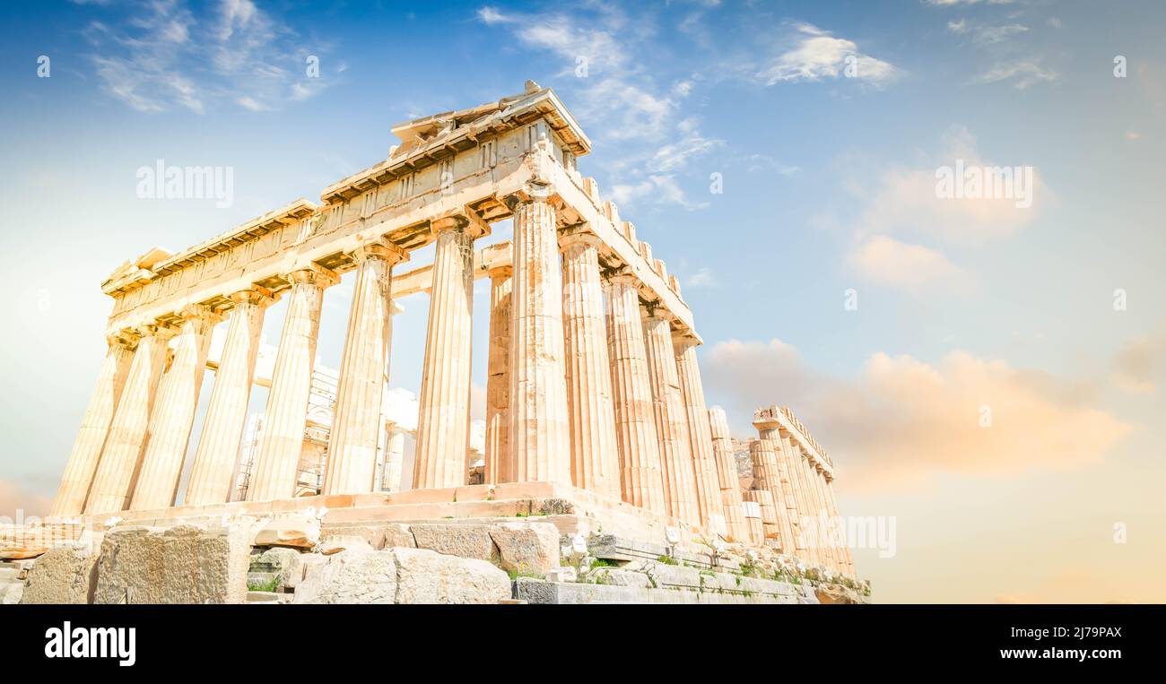 Parthenon Tempel, Athen Stockfoto