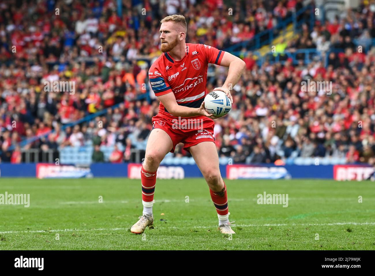 Rowan Milnes (21) von Hull KR in Aktion am 5/7/2022. (Foto von Craig Thomas/News Images/Sipa USA) Stockfoto