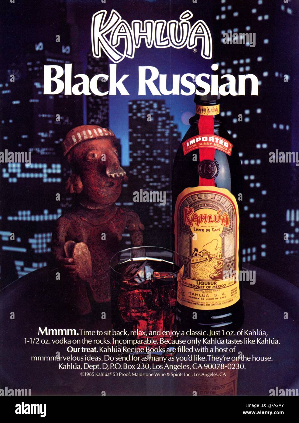 Werbespot des „Playboy“-Magazins vom Januar 1986, USA Stockfoto
