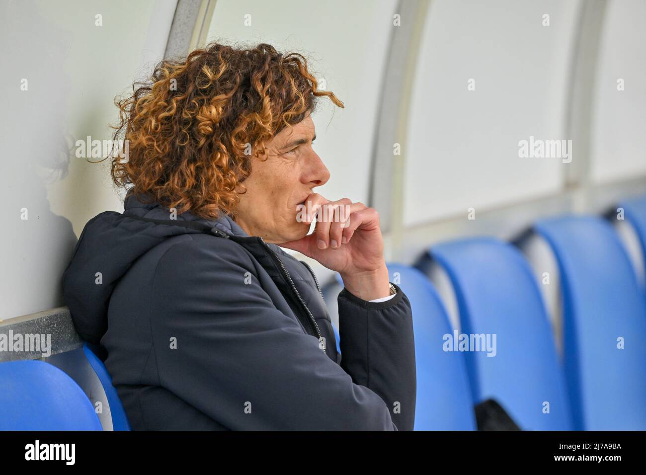 Rita Guarino (Head Coach Inter) während des Serie-A-Frauenmatches zwischen dem FC Internazionale und dem AC Mailand im Breda-Stadion in Sesto San Giovanni Mailand, Italien Cristiano Mazzi/SPP Stockfoto