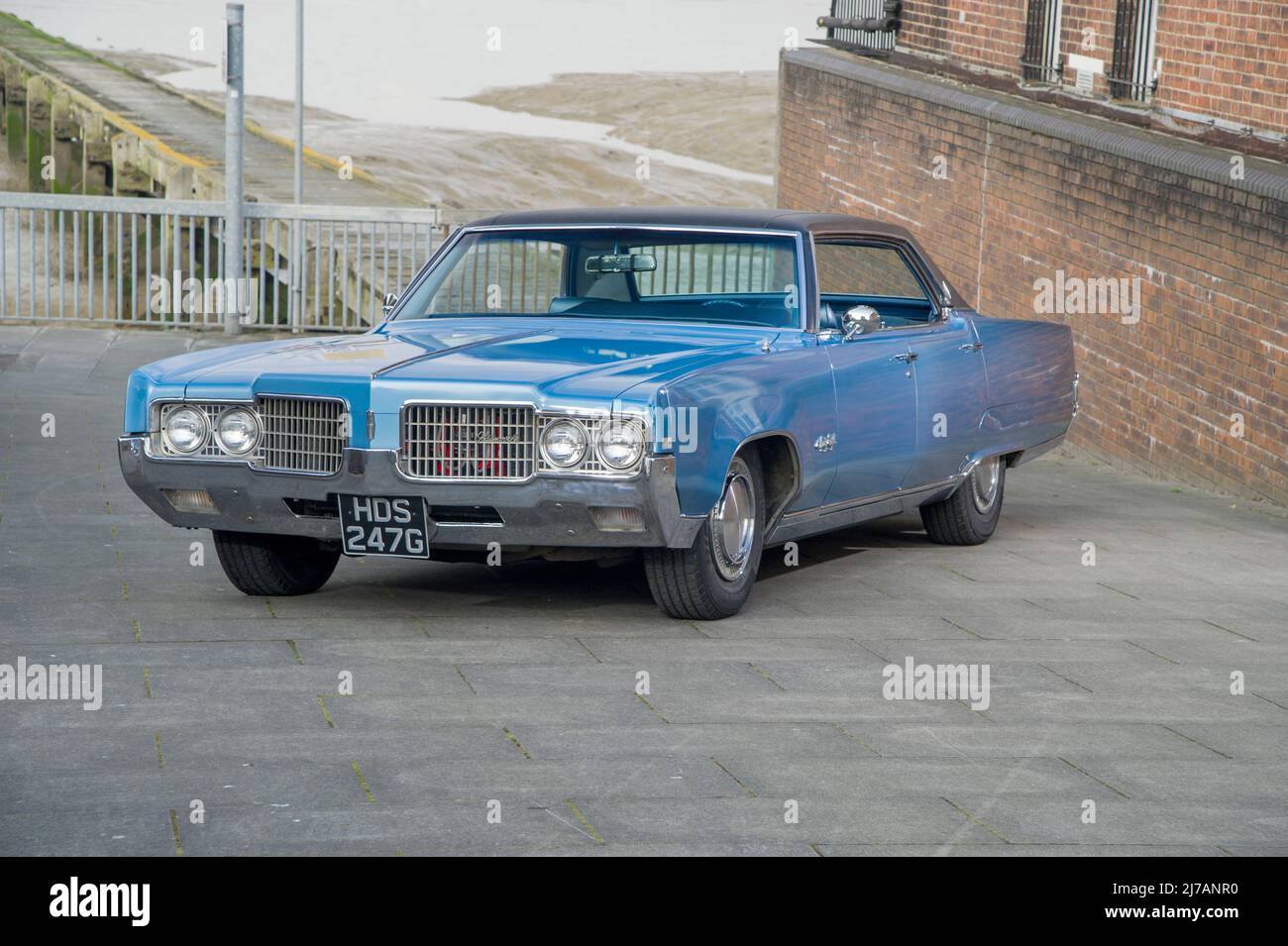 1970 Oldsmobile Rocket 98 klassischer amerikanischer Luxuswagen Stockfoto