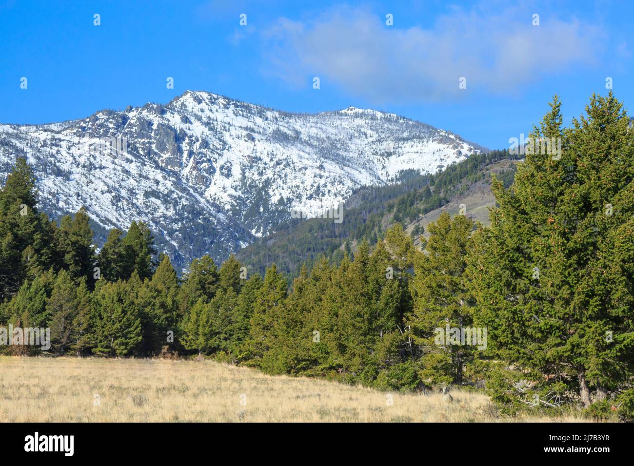 elkhorn Mountains über dem Biber Creek Valley in der Nähe von winston, montana Stockfoto