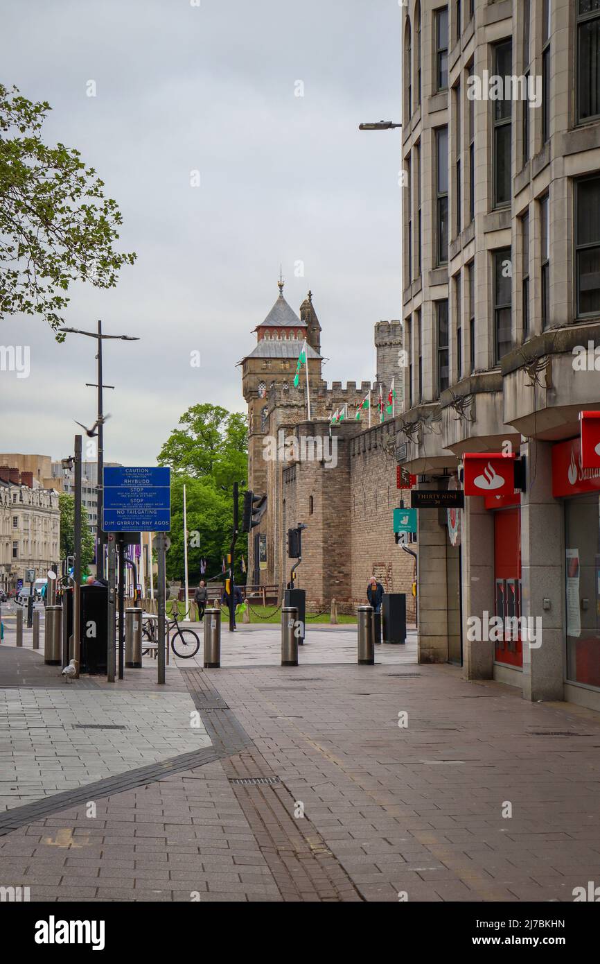 Cardiff/Caerdydd Stockfoto