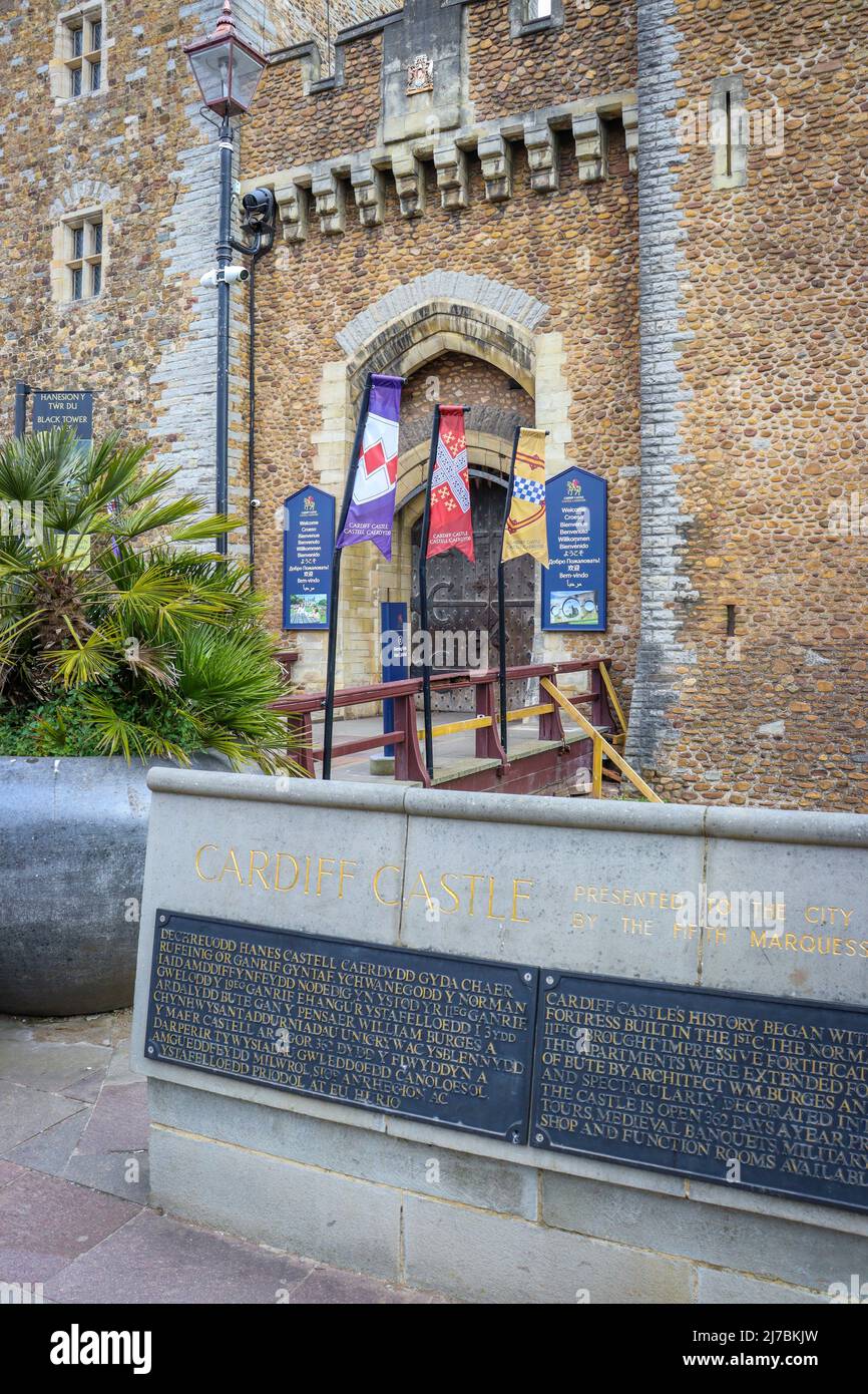 Cardiff/Caerdydd Stockfoto