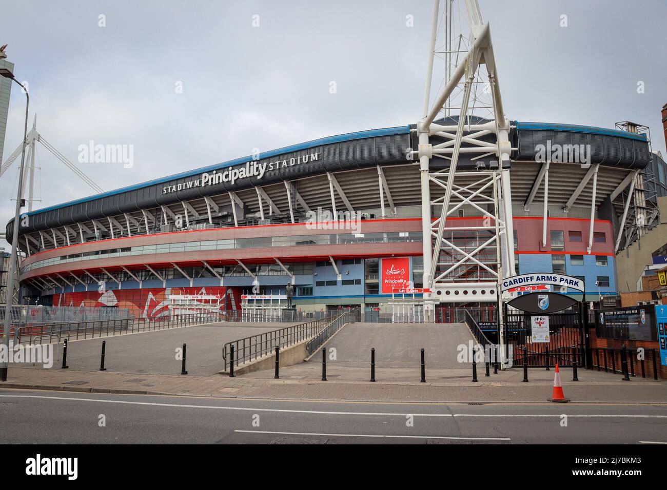 Cardiff/Caerdydd Stockfoto