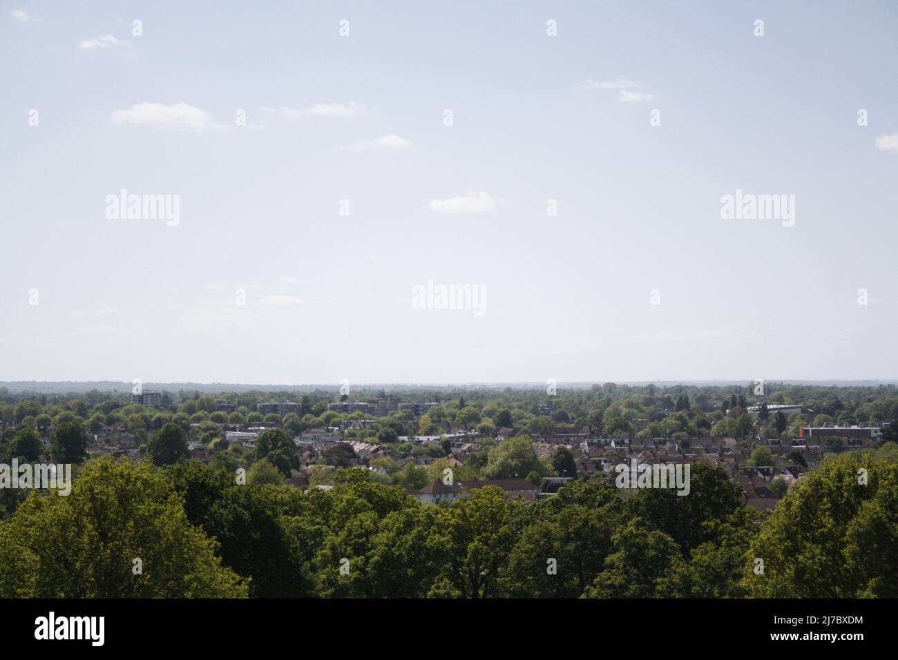 Jenseits des Horizonts, so weit das Auge reicht. Stockfoto