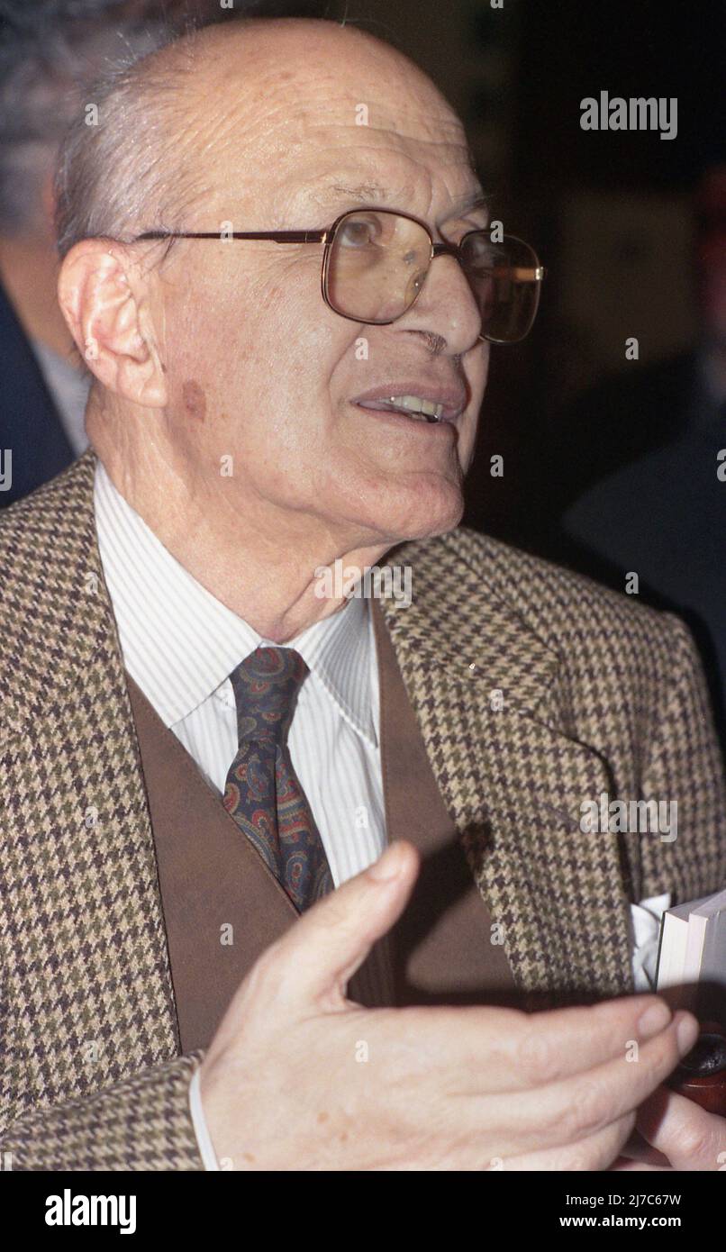 Rumänischer Essayist, Literaturkritiker, Diplomat & Politiker Alexandru Paleologu, ca. 1994 Stockfoto