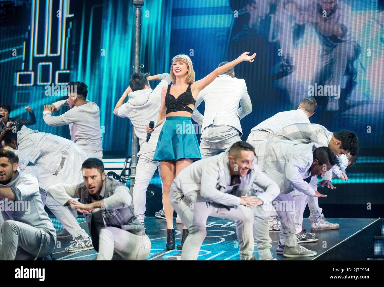 Taylor Swift live auf der Bühne - die 1989 World Tour Live - 2015 Stockfoto