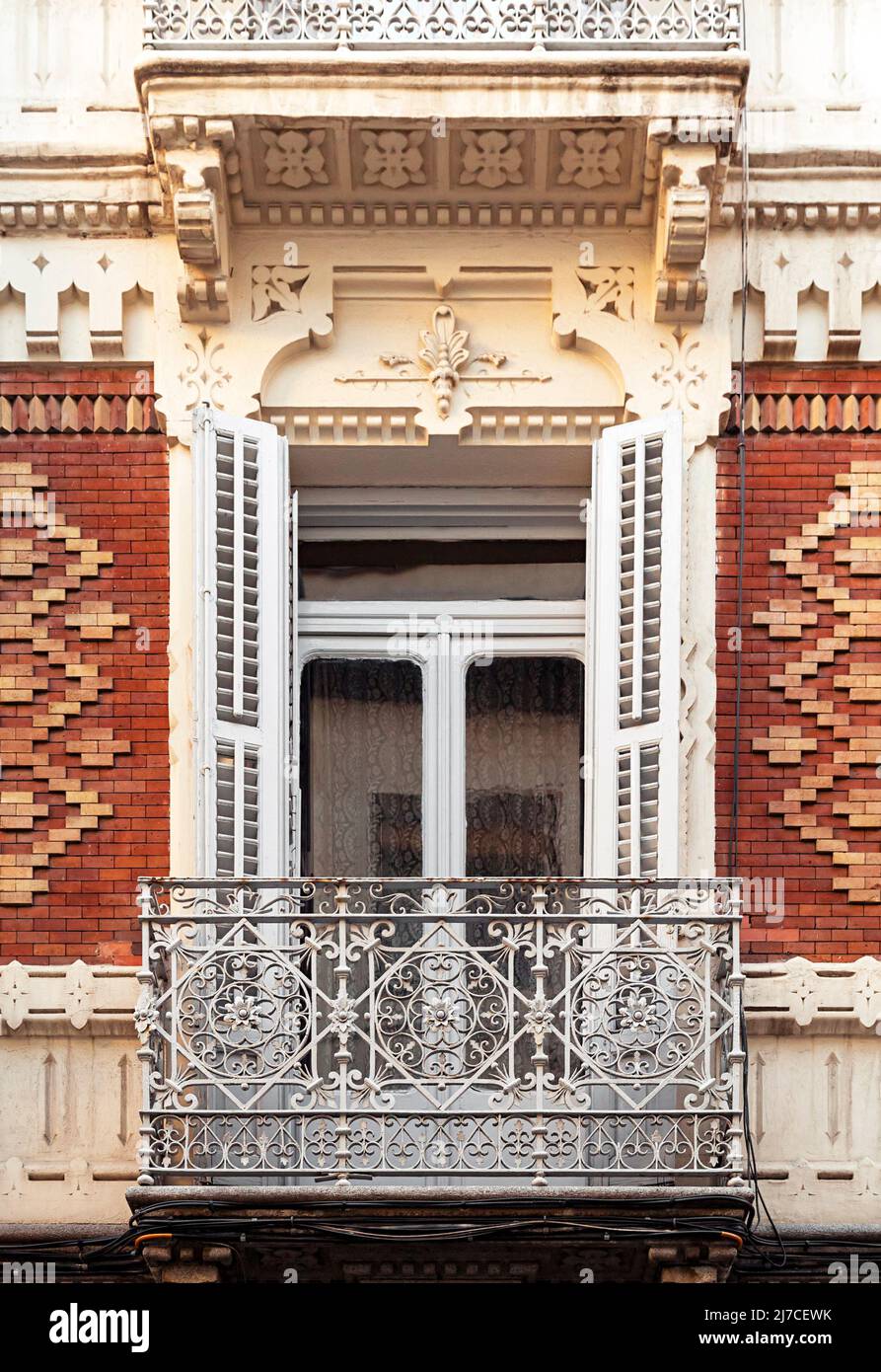 Verzierte Fenster eines alten Gebäudes Stockfoto Verzierte Fenster eines alten Gebäudes Stockfoto