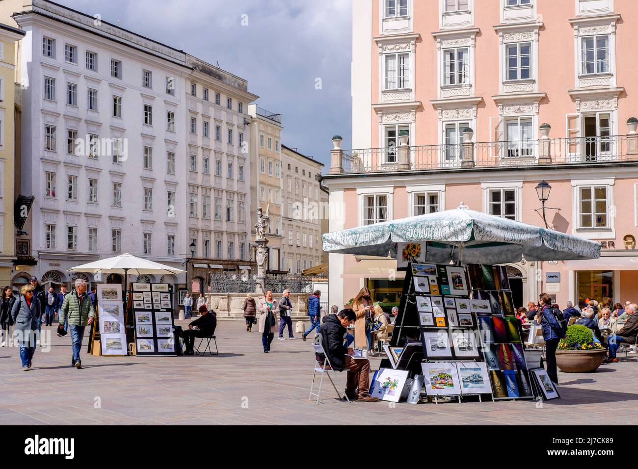 Alter Markt, Salzburg, Österreich. Stockfoto
