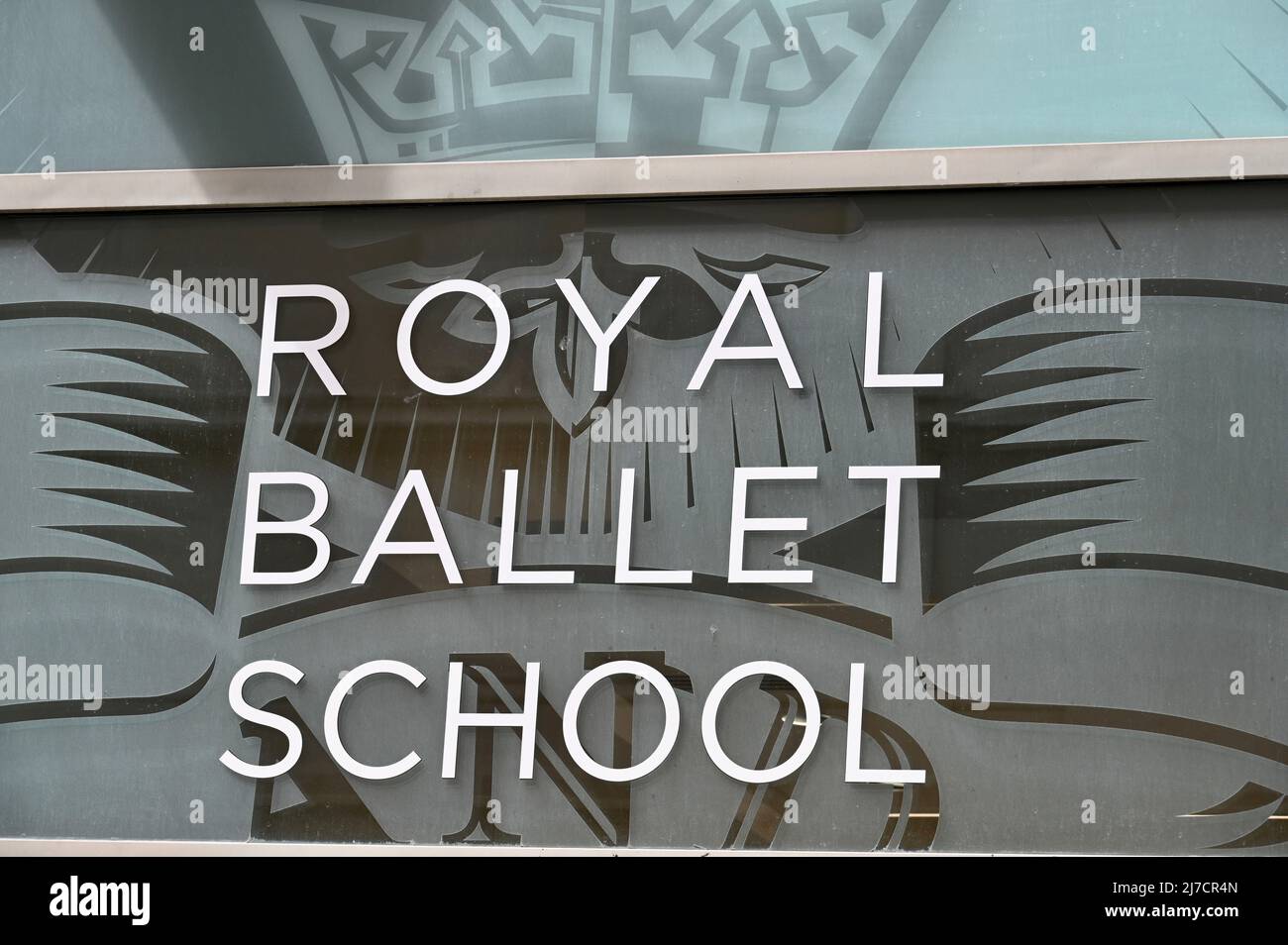 Eingang Zur Royal Ballet School, Floral Street, Covent Garden, London. VEREINIGTES KÖNIGREICH Stockfoto