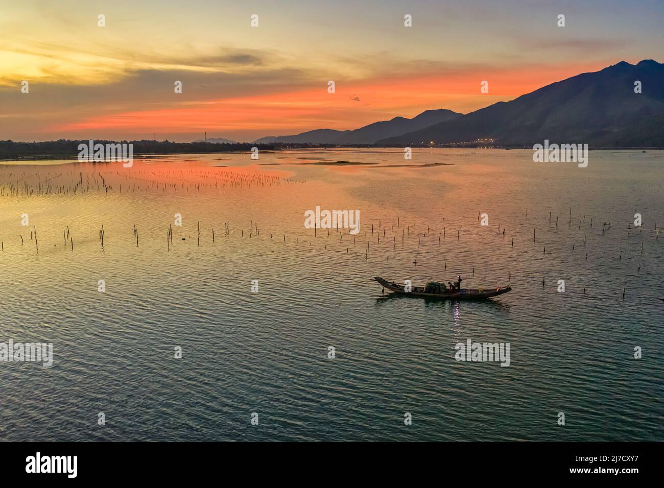 Lap an Lagune, Thua Thien Hue, Vietnam Stockfoto