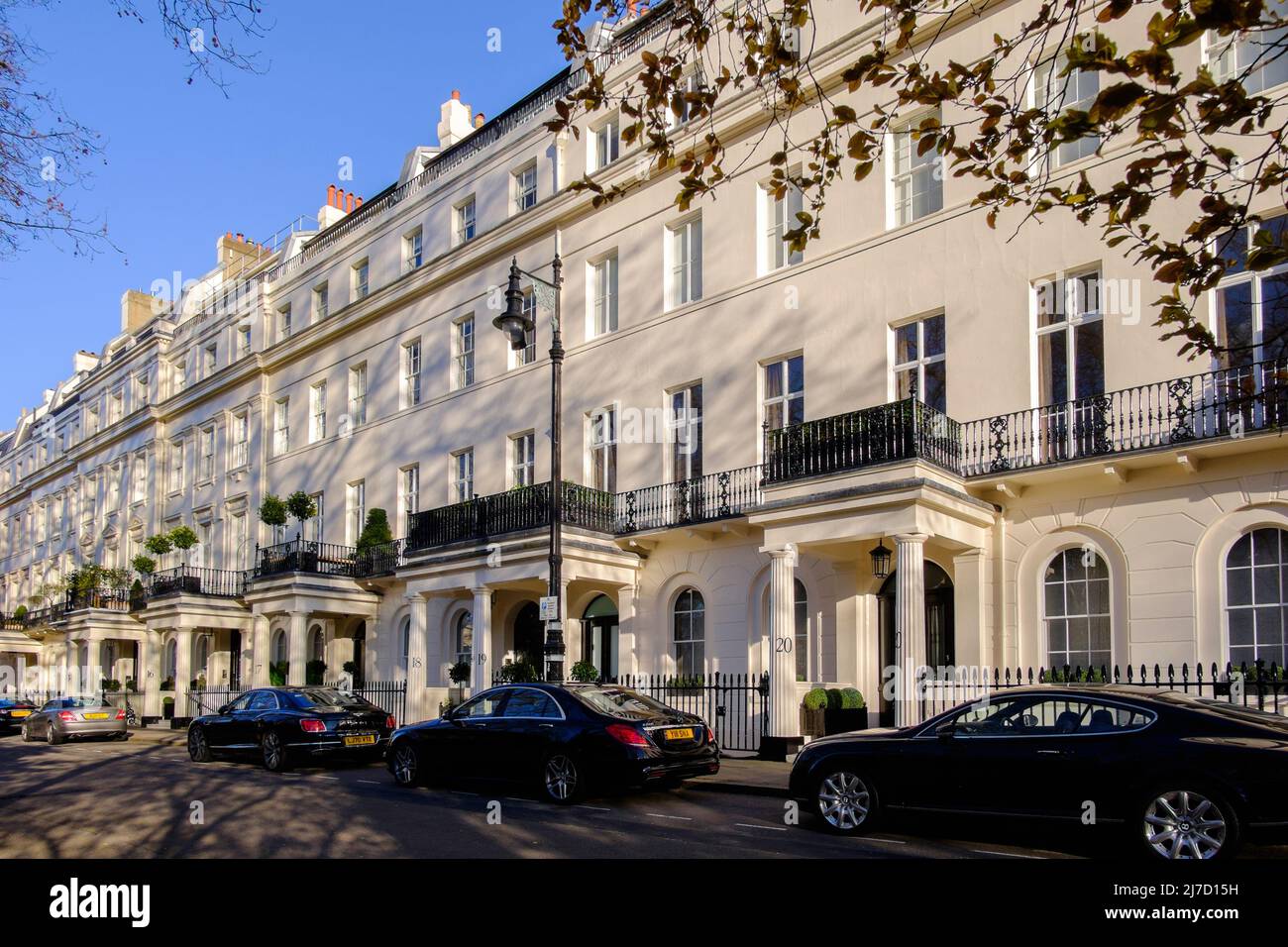 Eaton Square, London, Großbritannien. Stockfoto