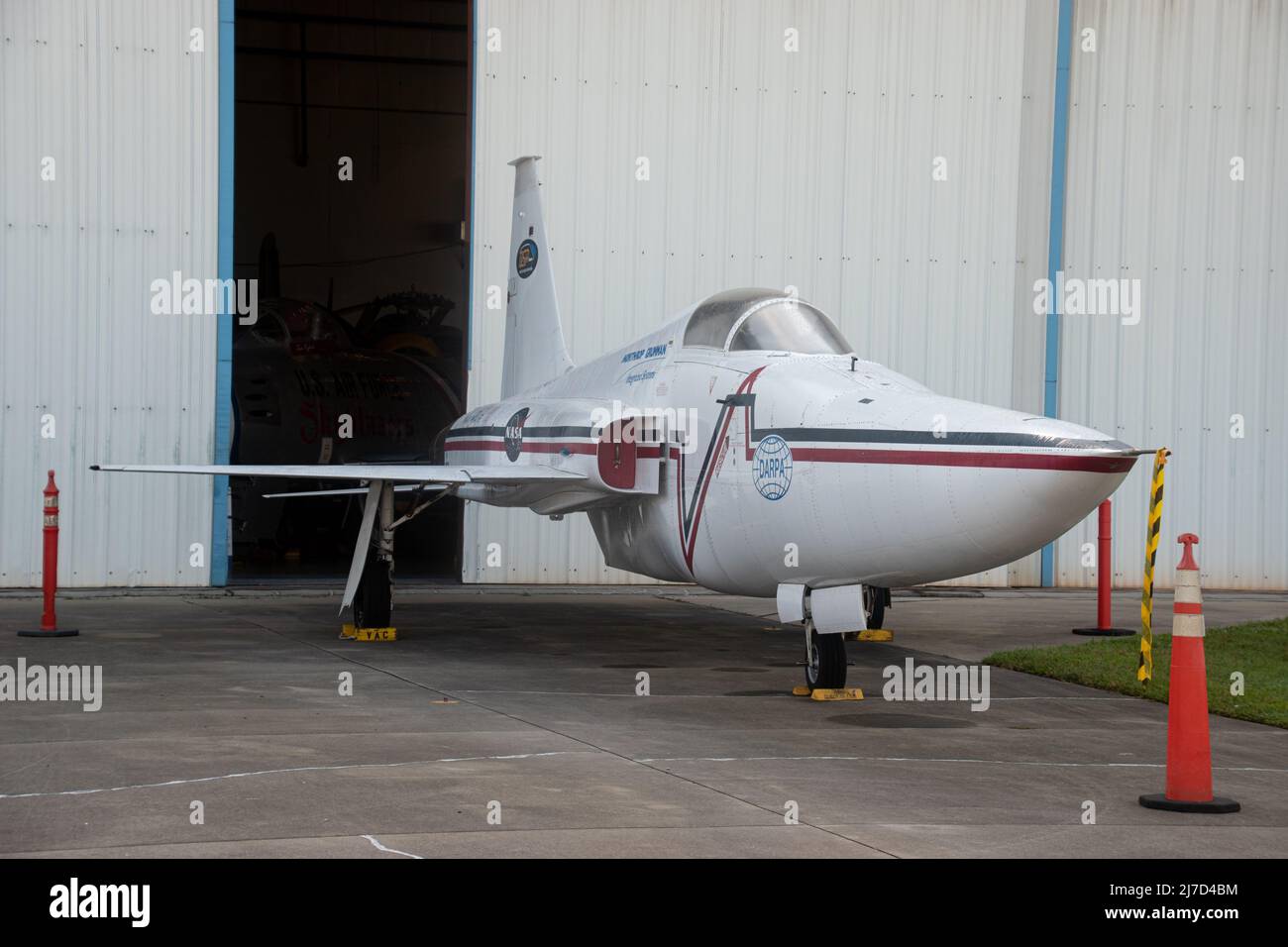 Titusville, FL - Sep 10 2021: Shaped Sonic Boom Demonstration entwickelt von der NASA von einer F-5 Stockfoto