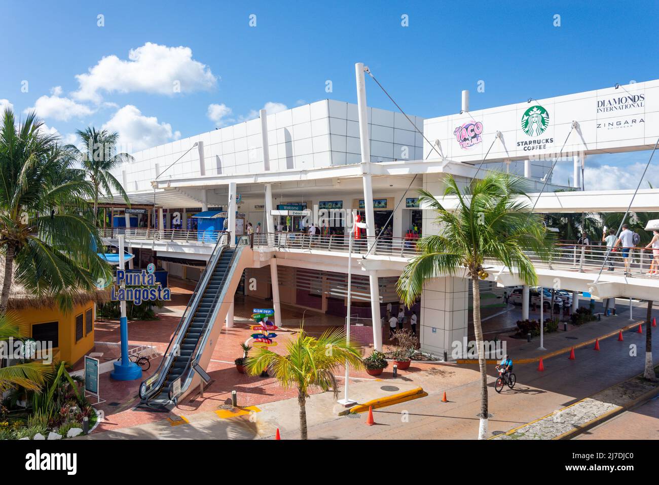 Einkaufszentrum Punta Langosta, Centro, San Miguel de Cozumel, Cozumel, Quintana Roo, Mexiko Stockfoto