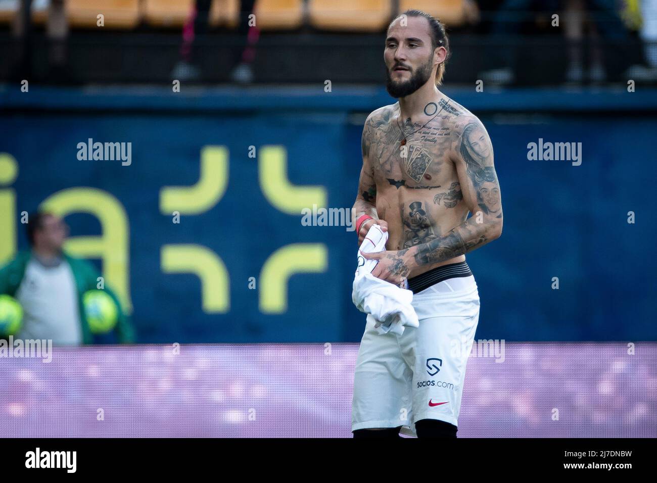 Villarreal, Spanien, 8. Mai 2022. Nemanja Gudelj vom FC Sevilla nach dem Spiel der La Liga zwischen Villarreal cf und Sevilla FC. Foto von Jose Miguel Fernandez /Alamy Live News ) Stockfoto