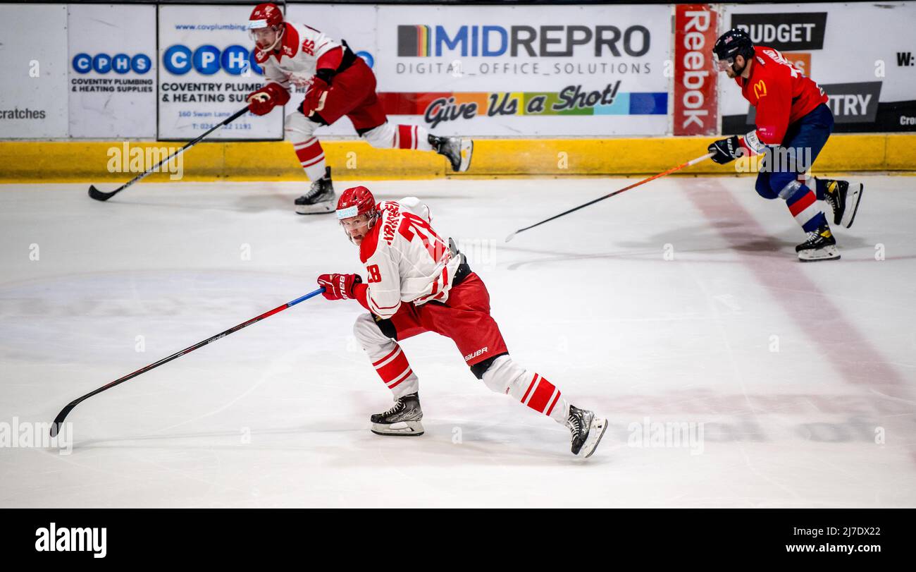 Coventry, Großbritannien, 7. Mai 2022. Emil Kristensen aus Dänemark beim internationalen Spiel zwischen GB und Dänemark am 7. Mai 2022 in Skydome, Coventry, Großbritannien. Foto von Phil Hutchinson. Nur zur redaktionellen Verwendung, Lizenz für kommerzielle Nutzung erforderlich. Keine Verwendung bei Wetten, Spielen oder Veröffentlichungen einzelner Clubs/Vereine/Spieler. Stockfoto