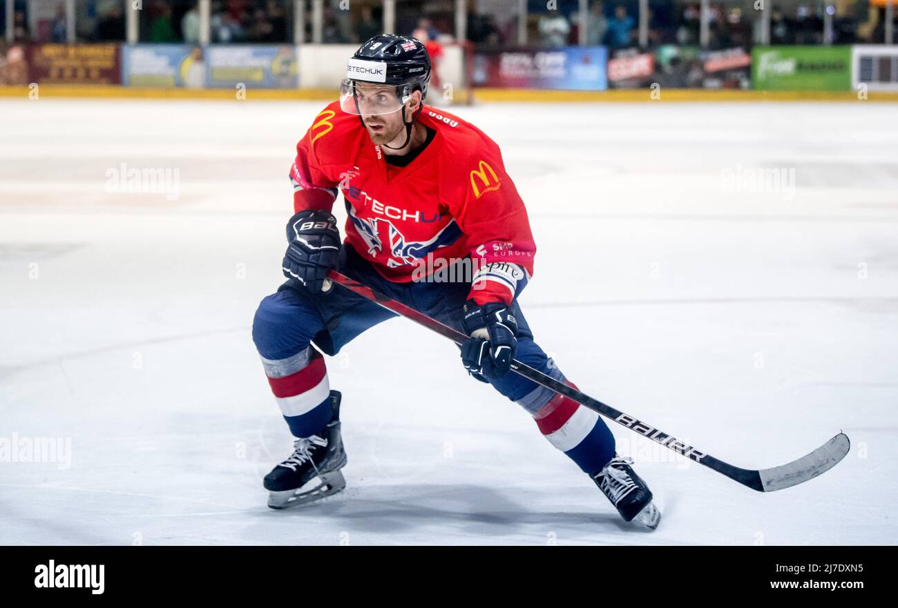 Coventry, Großbritannien, 7. Mai 2022. Das internationale Spiel zwischen GB und Dänemark im Skydome, Coventry, Großbritannien, am 7. Mai 2022. Foto von Phil Hutchinson. Nur zur redaktionellen Verwendung, Lizenz für kommerzielle Nutzung erforderlich. Keine Verwendung bei Wetten, Spielen oder Veröffentlichungen einzelner Clubs/Vereine/Spieler. Stockfoto