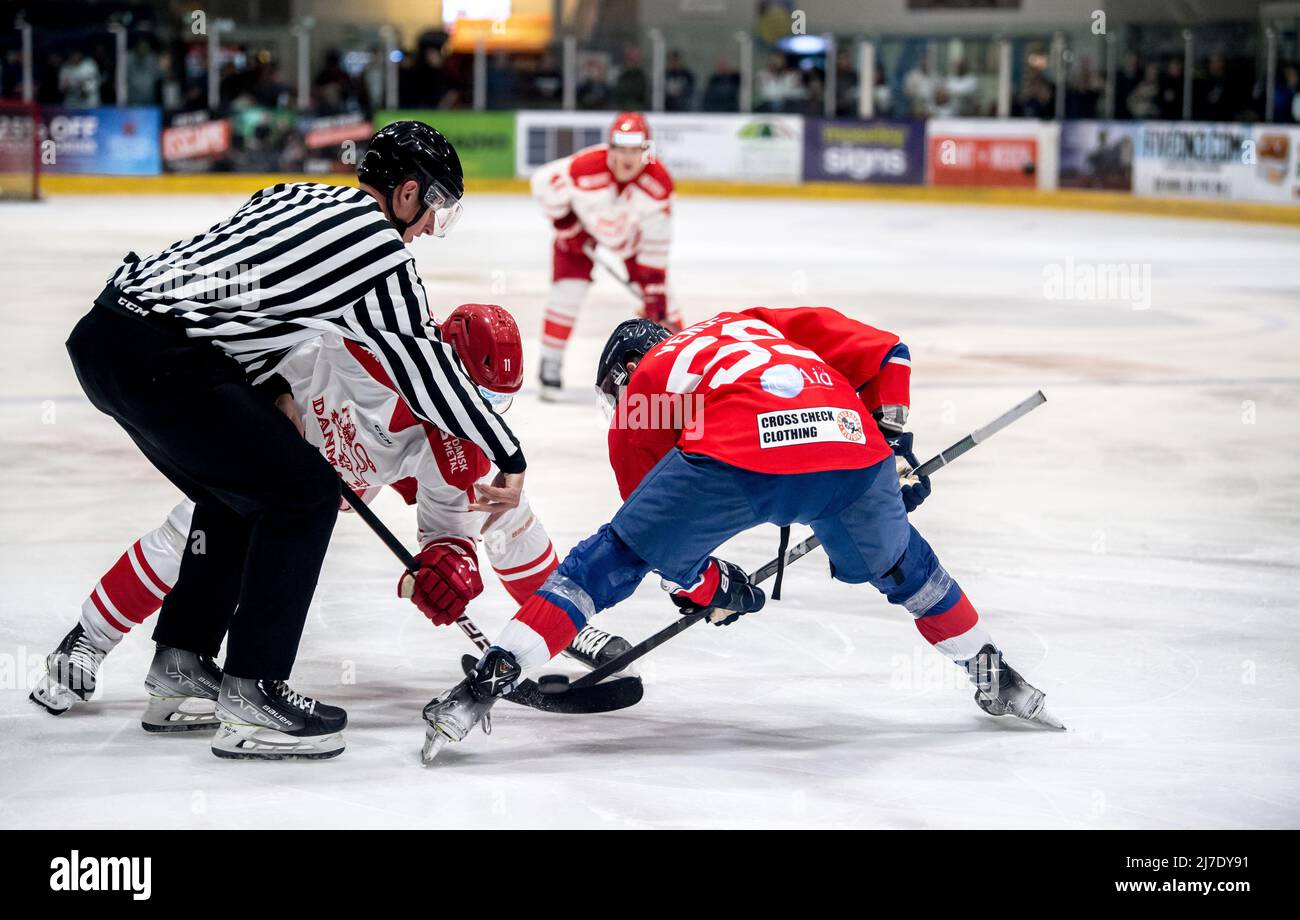 Coventry, Großbritannien, 7. Mai 2022. Stellen Sie sich am 7. Mai 2022 beim internationalen Spiel zwischen GB und Dänemark in Skydome, Coventry, Großbritannien, vor. Foto von Phil Hutchinson. Nur zur redaktionellen Verwendung, Lizenz für kommerzielle Nutzung erforderlich. Keine Verwendung bei Wetten, Spielen oder Veröffentlichungen einzelner Clubs/Vereine/Spieler. Stockfoto