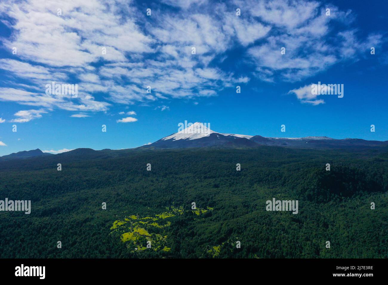 Osorno Vulkan in Chile von oben Stockfoto