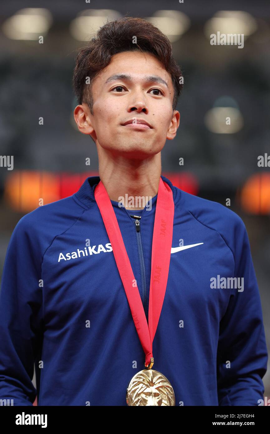Akira Aizawa, 7. MAI 2022 Leichtathletik die Preisverleihung der