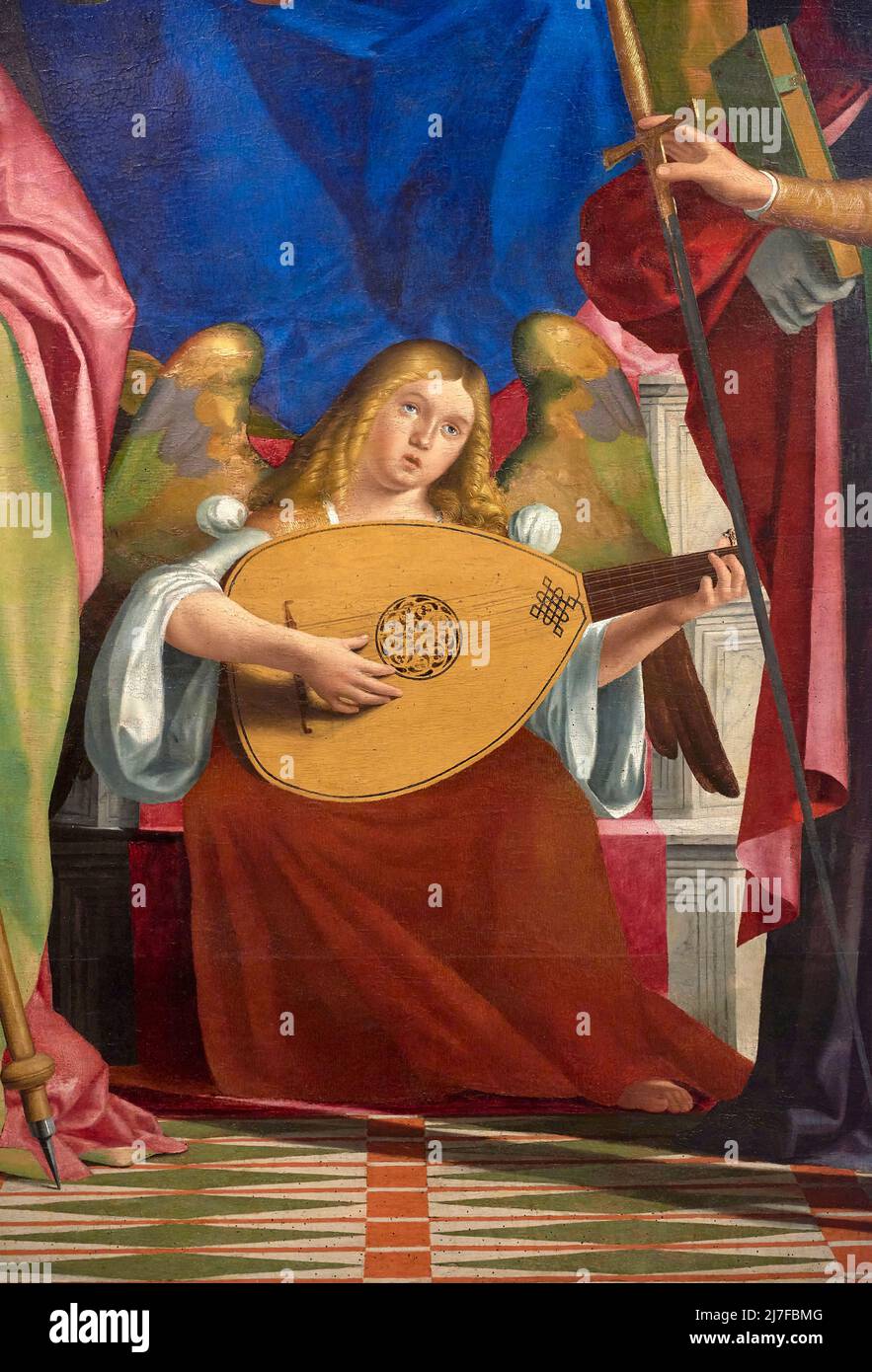 Particolare da „Madonna in trono col Bambino con San Prosdocimo, San