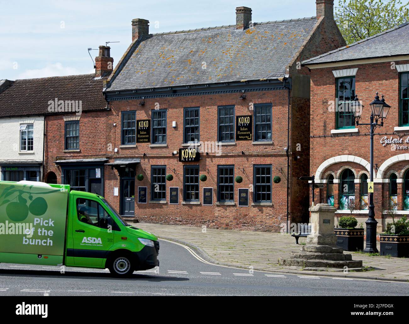 ASDA Lieferwagen in Epworth, North Lincolnshire, England Stockfoto