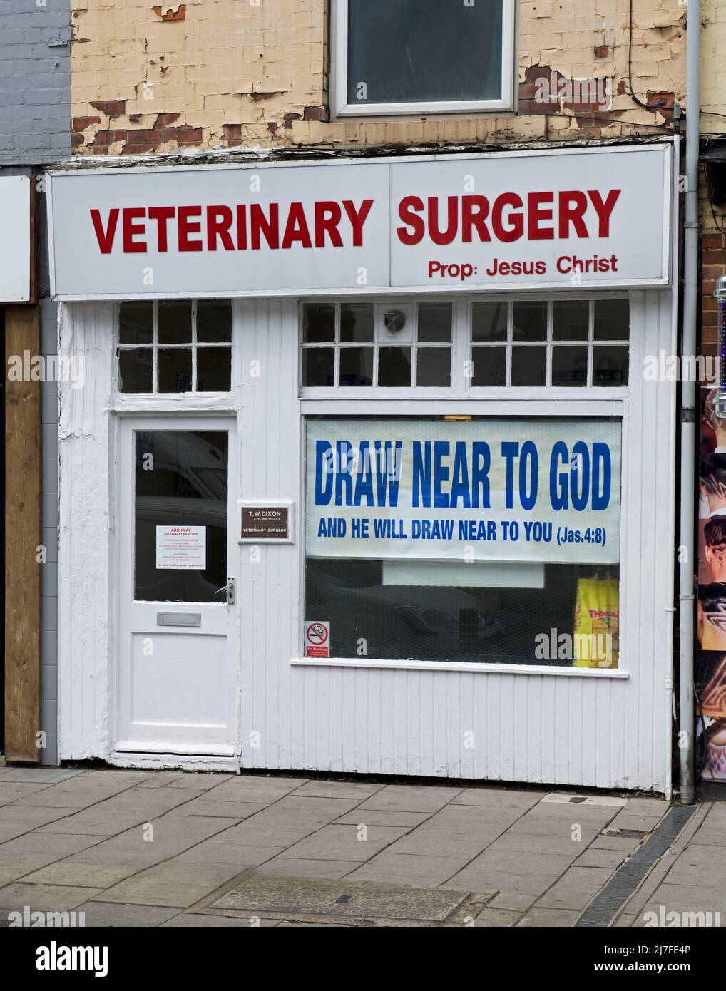 Tierärztliche Chirurgie in Pasture Road, Goole, East Yorkshire, England Großbritannien Stockfoto