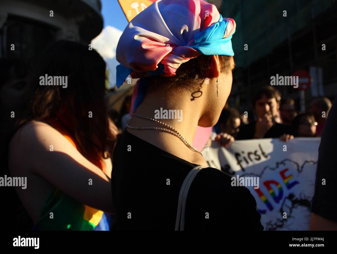 LGBT-stolz ist Trans-stolz Stockfoto