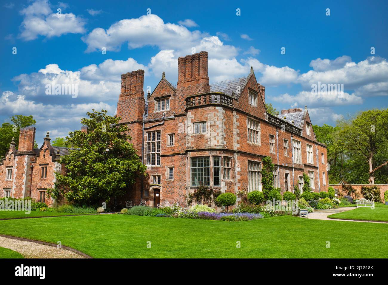 Dorfold Hall von Südwesten Stockfoto