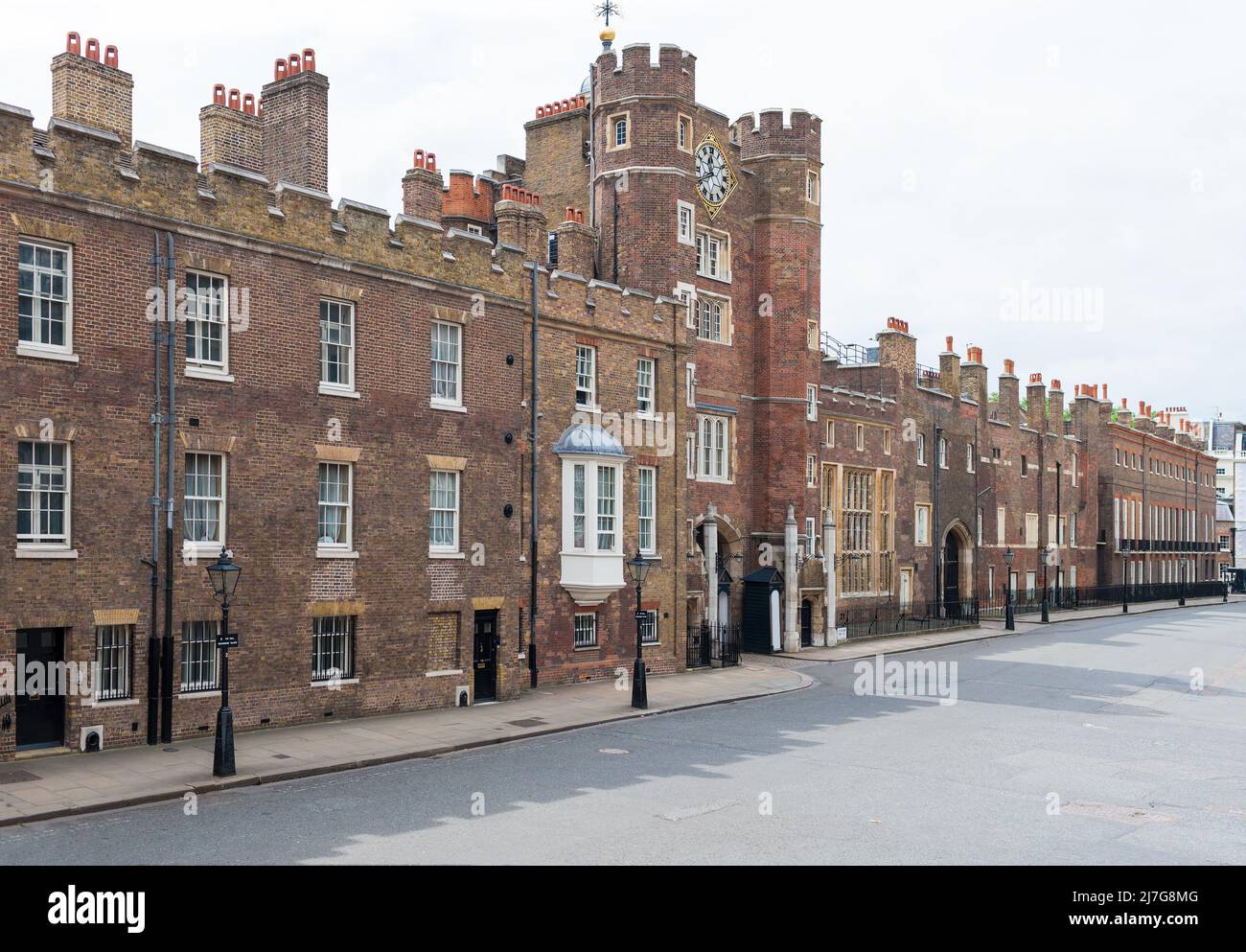London, Vereinigtes Königreich - 30. Juni 2010 : St. James's Palace, Palast aus dem 16.. Jahrhundert für königliche Residenzen. Stockfoto