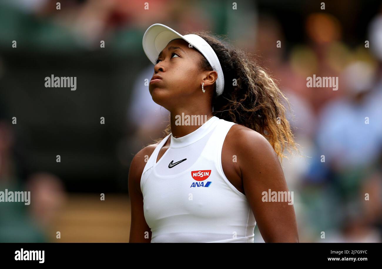 File-Foto vom 21-06-2019 von Naomi Osaka, die sich mit einer Achilles-Verletzung von der Itánama Open in dieser Woche zurückgezogen hat. Ausgabedatum: Montag, 9. Mai 2022. Stockfoto