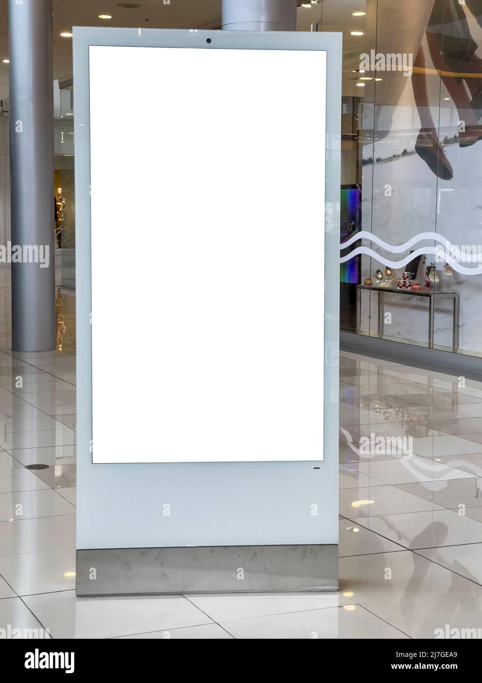 Leere Plakatwand im Einkaufszentrum - Stockfoto Stockfoto