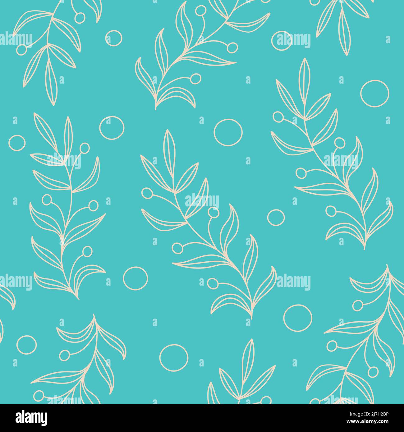 Vektor nahtlose Blätter Muster. Mit Blumenmuster Stock Vektor